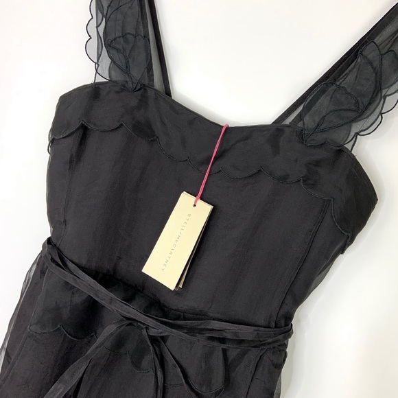 NWT Stella McCartney Black Silk Cocktail Dress 4 - Picture 4 of 14